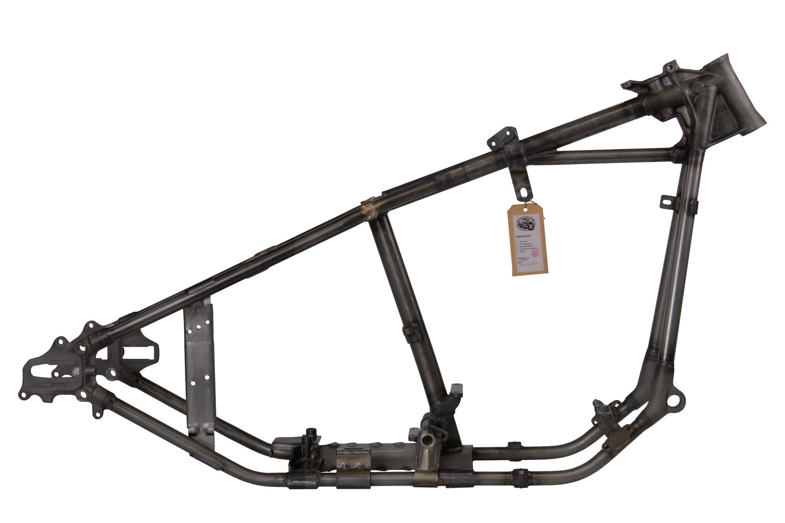 1941–1945 EL/UL Knucklehead Wishbone Rigid Frame side view