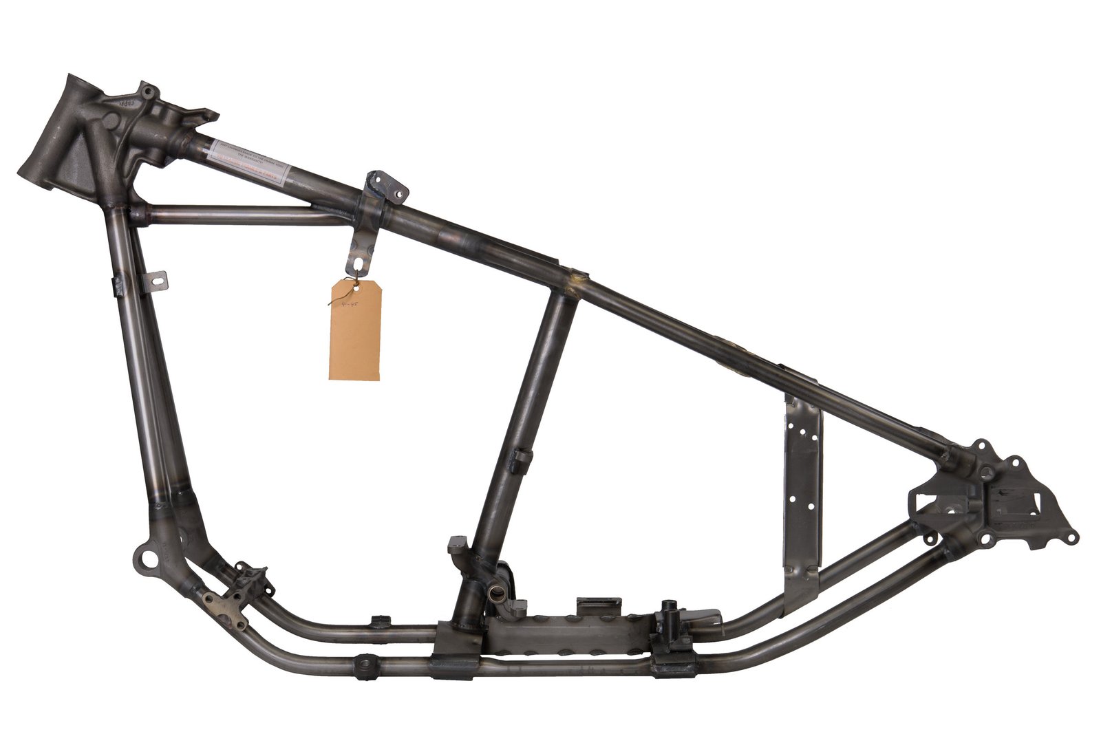 1941–1945 EL/UL Knucklehead Wishbone Rigid Frame side view