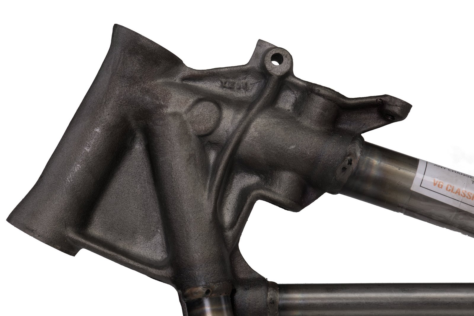 1947 EL/UL Knucklehead Wishbone Rigid Frame - Neck detail