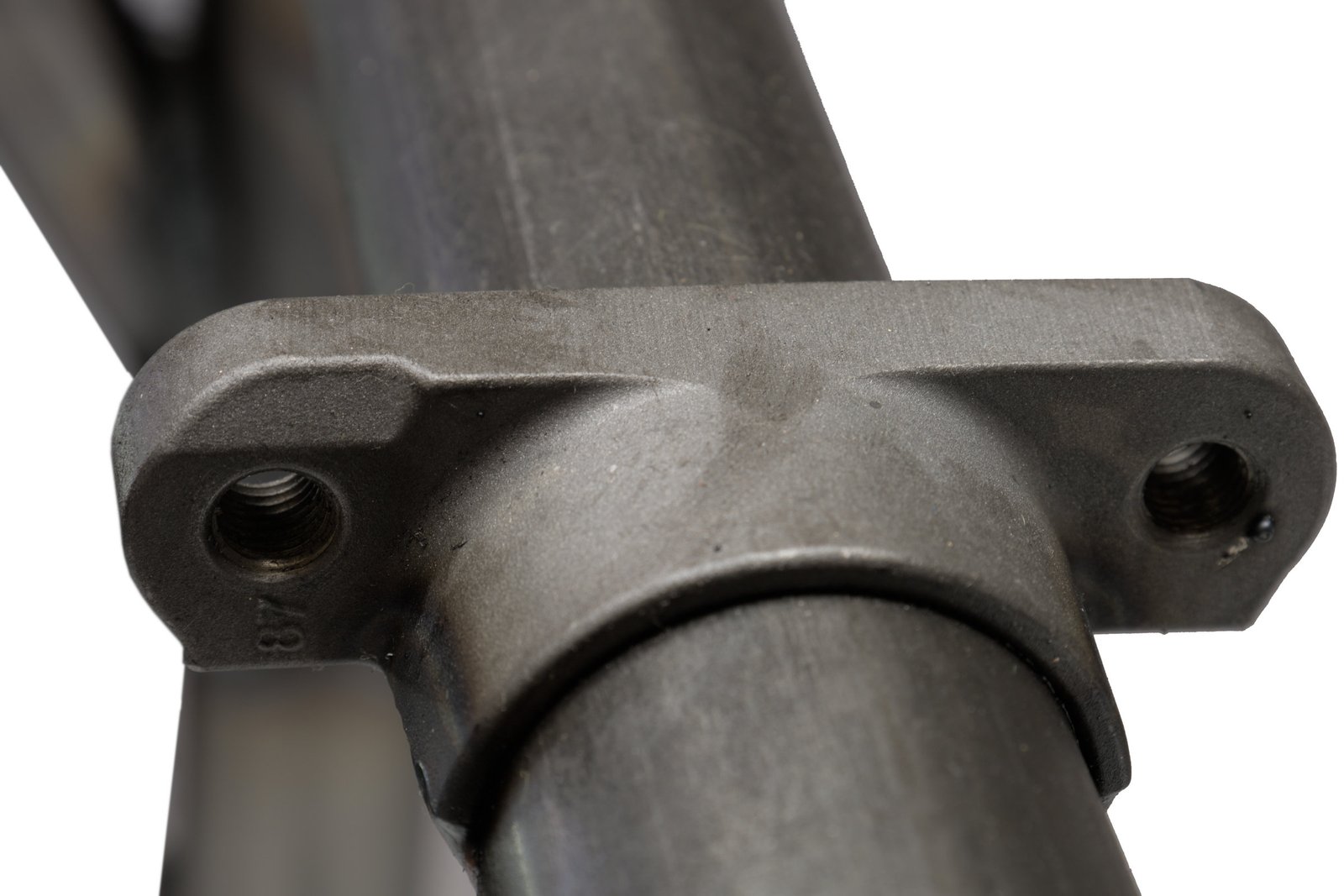 1947 EL/UL Knucklehead Wishbone Rigid Frame - Oil Tank Mounting Bracket detail