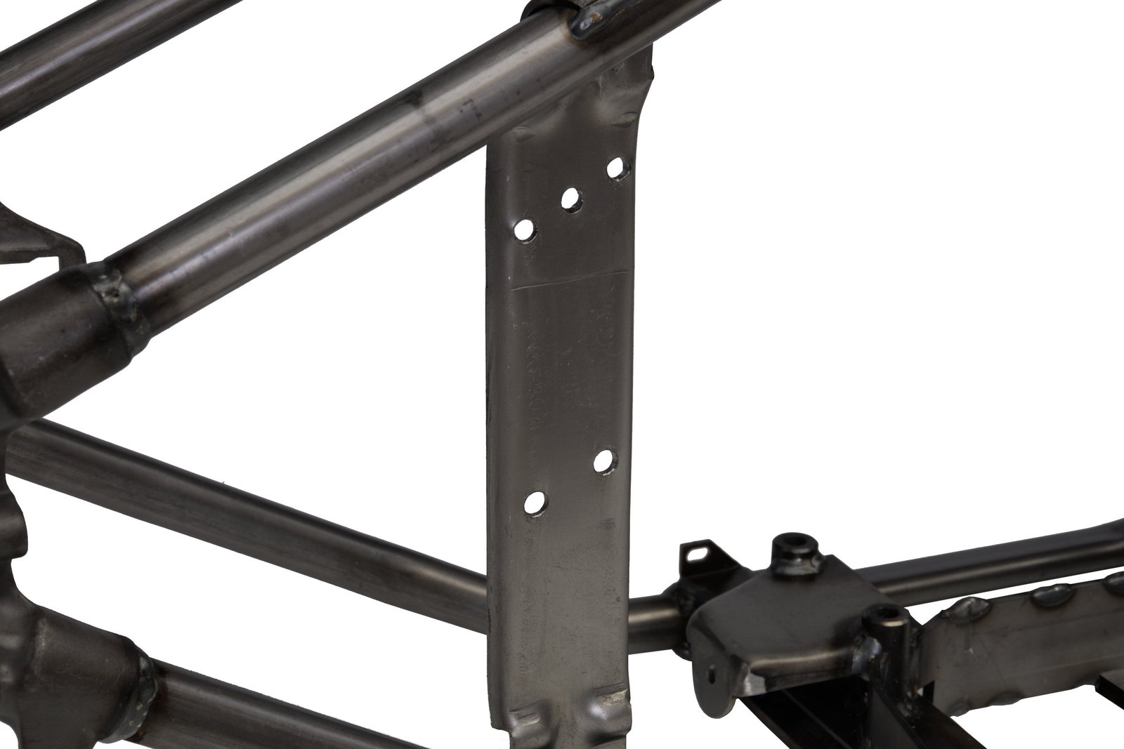 1948 EL/FL Panhead Wishbone Rigid Frame - Tool Box Mounting Bracket detail