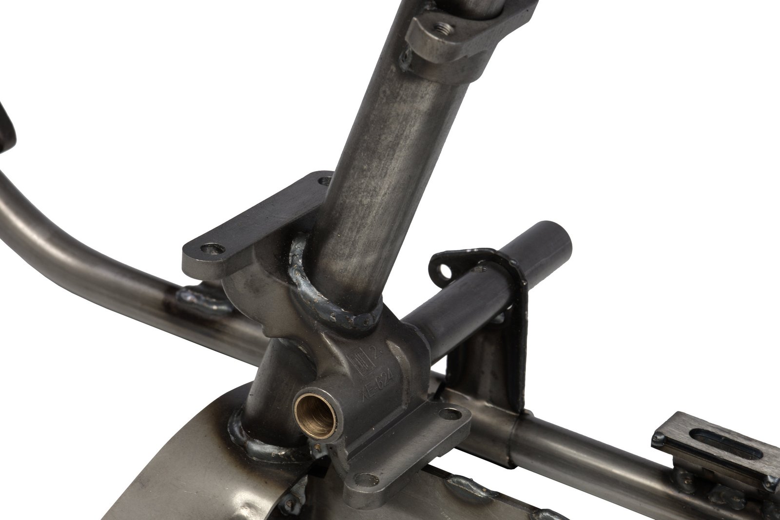 1954–1957 FL Panhead Late Straightleg Rigid Frame - Engine Transmission Mount detail