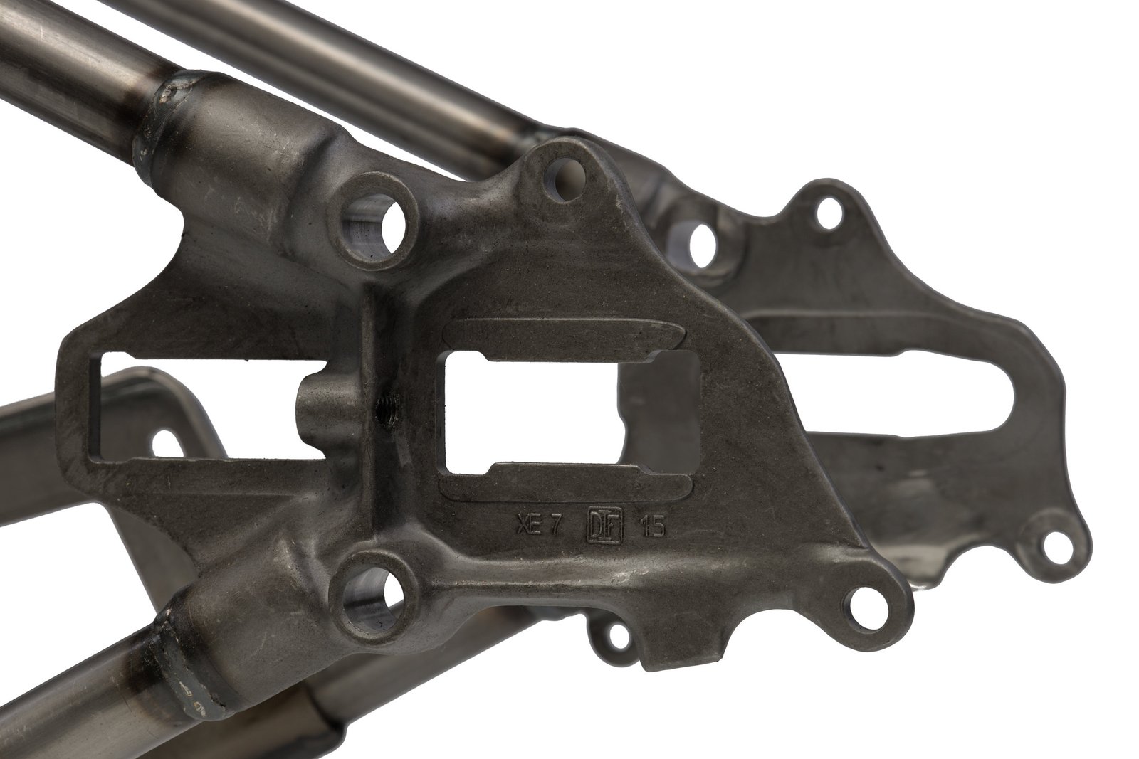 1954–1957 FL Panhead Late Straightleg Rigid Frame - Axle Mounting Bracket detail